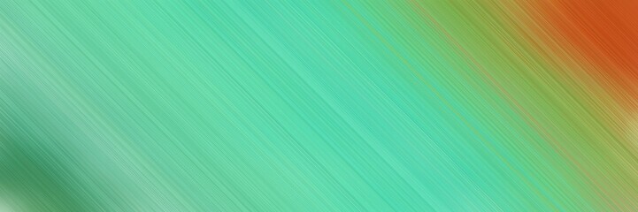 horizontal background web site banner with medium aqua marine, bronze and moderate green colors and space for text and image
