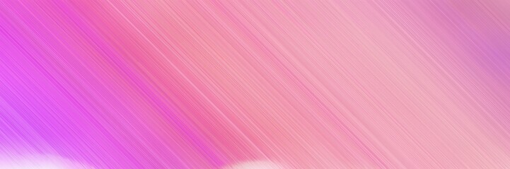 diagonal lines banner background with pastel magenta, violet and neon fuchsia colors and space for text and image