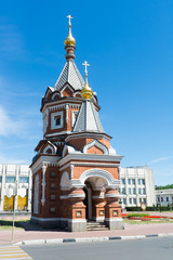 Alexander Nevsky chapel in the center of Yaroslavl