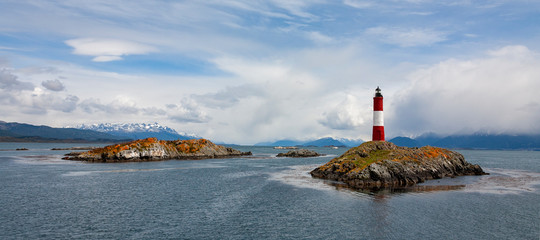 Beagle Channel near - Ushuaia - Tierra del Fuego - Argentina - obrazy, fototapety, plakaty