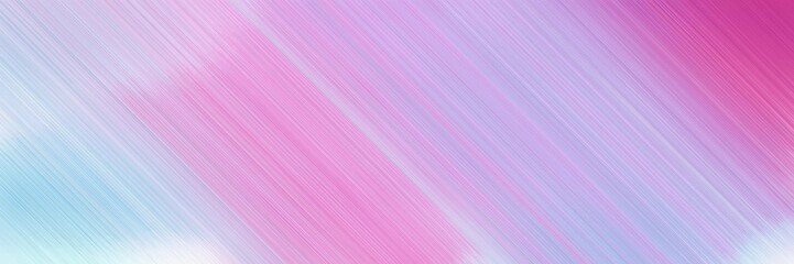 abstract colorful horizontal presentation banner background texture with diagonal lines and plum, lavender blue and mulberry  colors and space for text and image
