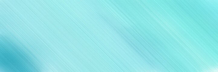 horizontal background web site banner with baby blue, medium turquoise and pale turquoise colors and space for text and image