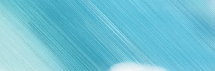 Obraz premium horizontal background banner with medium turquoise, light blue and powder blue colors and space for text and image