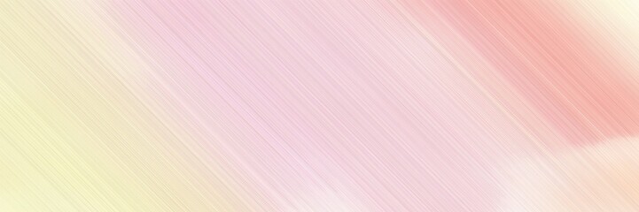 horizontal background banner with pastel pink, antique white and light pink colors and space for text and image