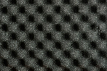 Gray audio absorbing foam