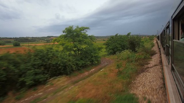 Beautiful views from famous Belgrade - Bar railroad passing through Serbia and Montenegro