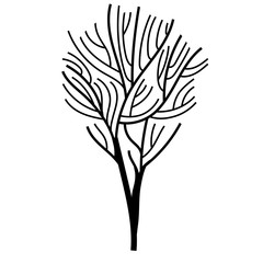 dry tree plant autumn icon