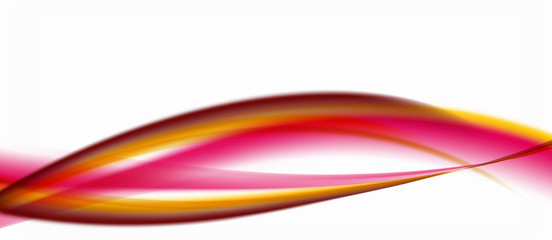 Line wave art illustration on light backdrop. Vector abstract design banner template. Business template