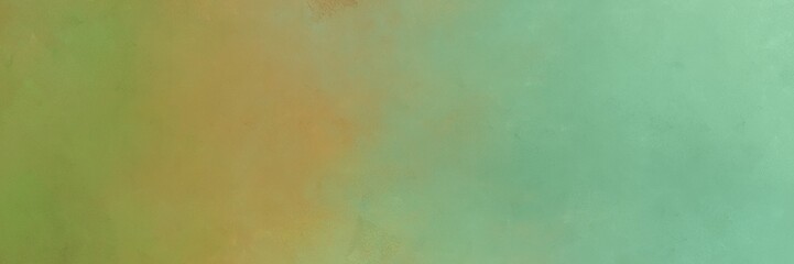 vintage abstract painted background with dark sea green, olive drab and pastel brown colors and space for text or image. can be used as header or banner