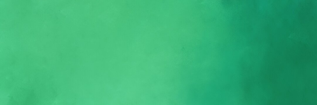 painting background texture with medium sea green and sea green colors and space for text or image. can be used as header or banner