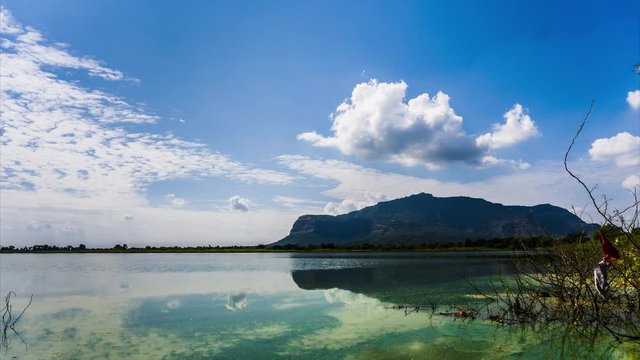 Pavagadh mountain and Vadatalav Lake also known as Pavagadh lake