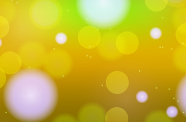 Background template design with lights on yellow