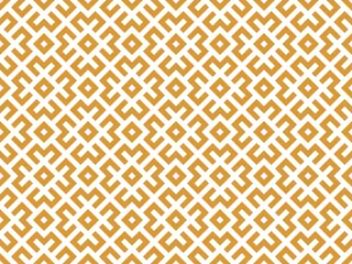 Poster Gold abstract geometric Abstract geometric pattern. A seamless vector background. White and gold ornament. Graphic modern pattern. Simple lattice graphic design