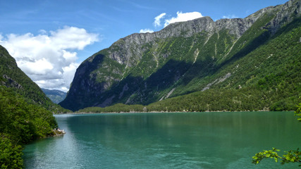 Norwegian mountain lake in summer