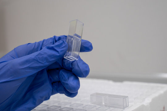Cuvette tubes are a tool used in various laboratories. The researcher takes them to measure the absorbance, transmittance, fluorescence lifetime of the sample by spectrophotometer.