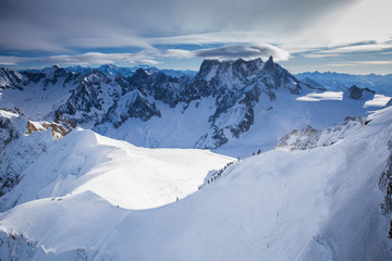 Obraz premium Scenic Aiguille du Midi, Chamonix-France
