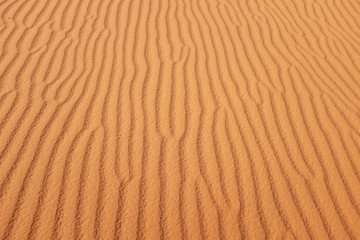 Fototapeta na wymiar Desert sand pattern in Riyadh, Saudi Arabia. Patterns in nature