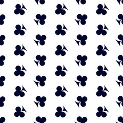 Poker card suit seamless pattern background. Can be used for wallpaper,fabric, web page background, surface texture.Abstract vector backround.