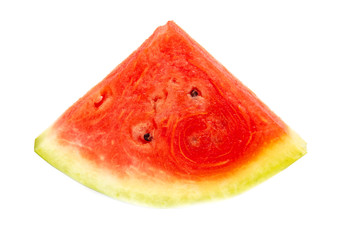 Ripe red watermelon isolated on a white background