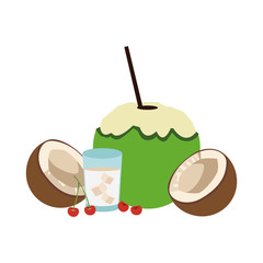 coconuts and coconut drink