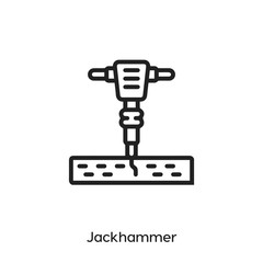 jackhammer icon vector symbol sign