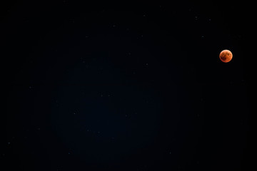 frosty night with the moon