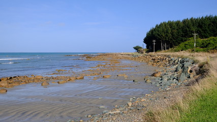 Fototapeta na wymiar Colac Bay and seashore,Southland, New Zealand
