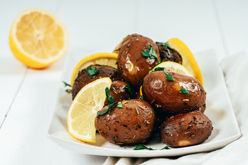 Slow Cooked Potatoes With Dried Mixed Herbs