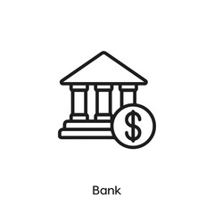 bank icon vector