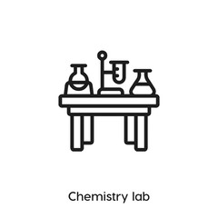 chemistry lab icon vector