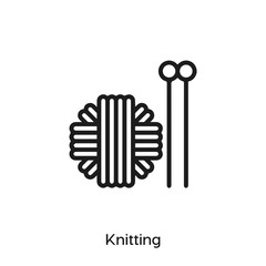 knitting icon vector
