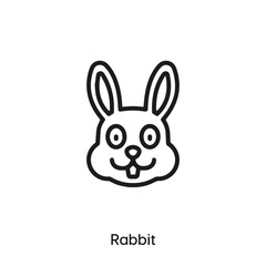 rabbit icon vector
