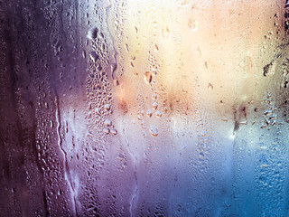waterdrops on glass window background