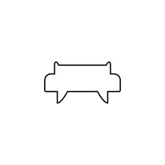 Armchair icon. Sofa symbol. Home furniture sign. Logo design element