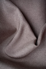 Drapery fabric. Gray, interlacing texture
