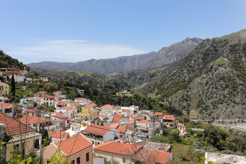 Naklejka na ściany i meble Cretan Village of Lappa