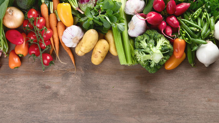 Assortment of fresh vegetables