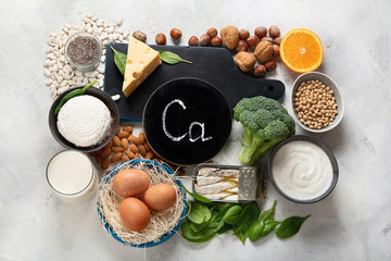 Foods High in Calcium - obrazy, fototapety, plakaty
