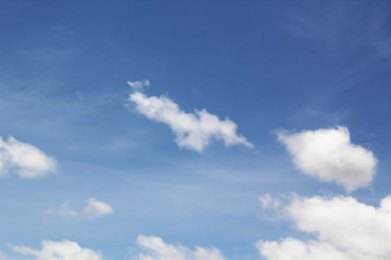 Fototapeta na wymiar White clouds in the sky