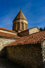 Fototapeta na wymiar Famous Ananuri castle in Georgia