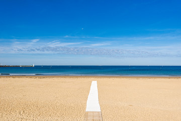  Pornichet beach, Loire-Atlantique department in western France