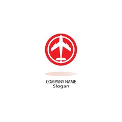 Plane logo vector illustration design template icon