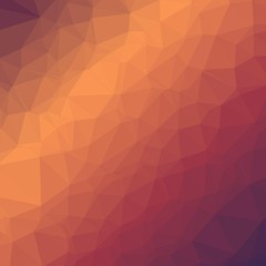 Sunset colors Abstract trianglify Generative Art background illustration