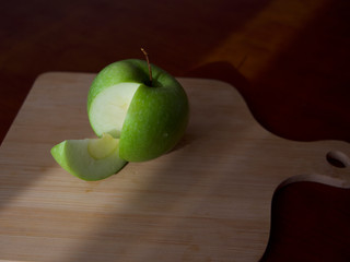 apple on a plate