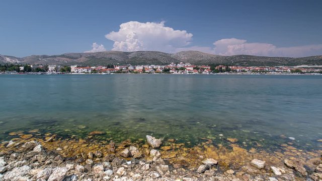 Time lapse of Trogir Beach, Croatia.