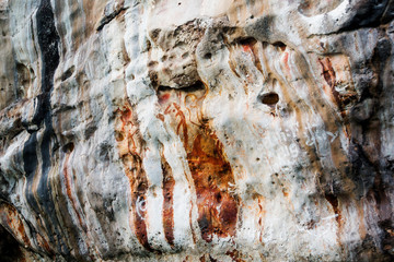 Monolithic cave paintings Misool, Raja Ampat Indonesia