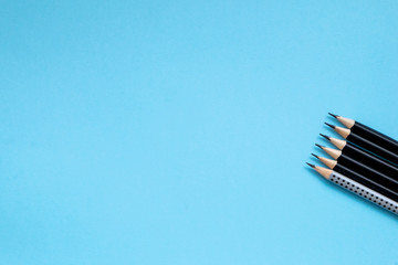 Being different concept. Going against the grain or moving upstream. Pencils headed all one way except for one rushing the other way around.