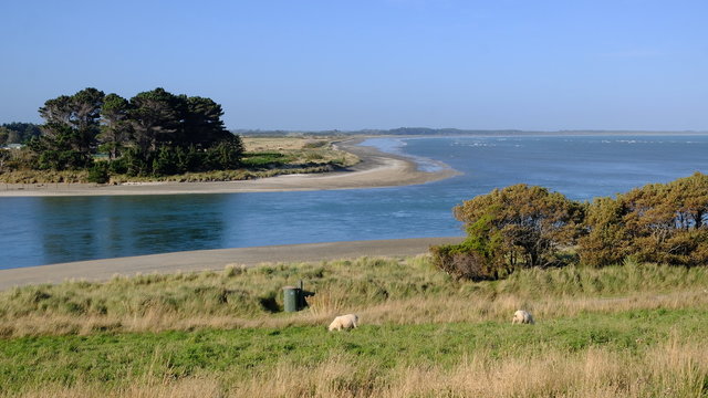 Riverton Estuary and coast, Southland, New Zealand
