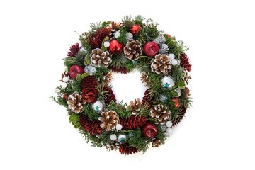 Christmas wreath for advent candles