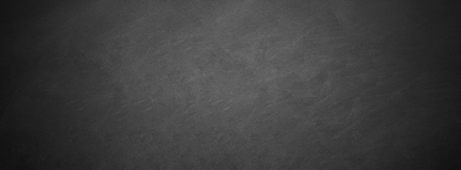 dark texture chalk board and grunge black board banner background